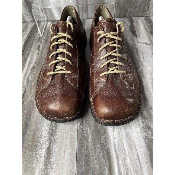 Merrell World Piece Dark Brown Mens 13 Leather Loafers Low - Picture 3 of 9